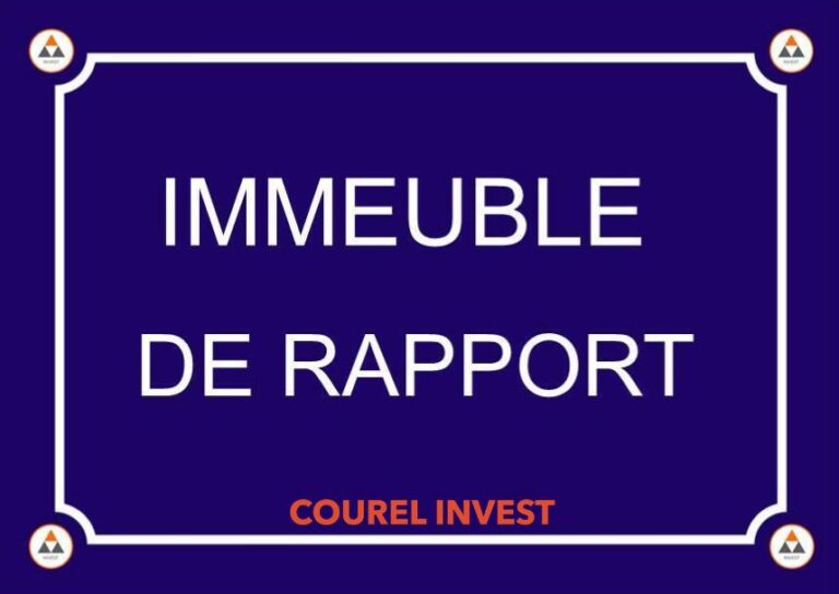 Plaque Courel Invest - Immeuble de rapport